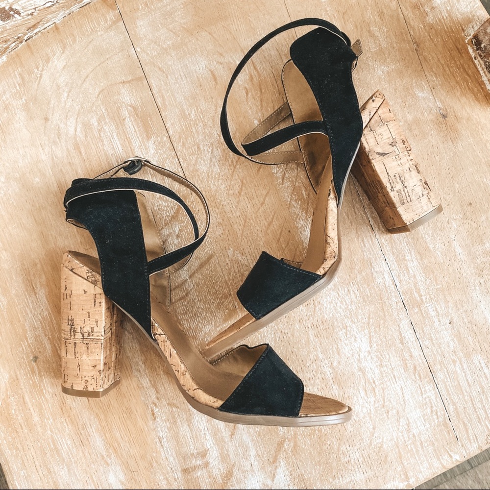 Lane Bryant Criss Cross Cork Heels ✨